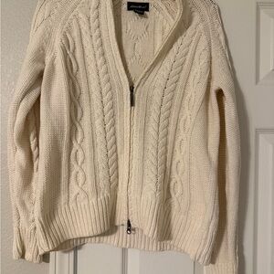 Eddie Bauer Cream Cable Knit Sweater
